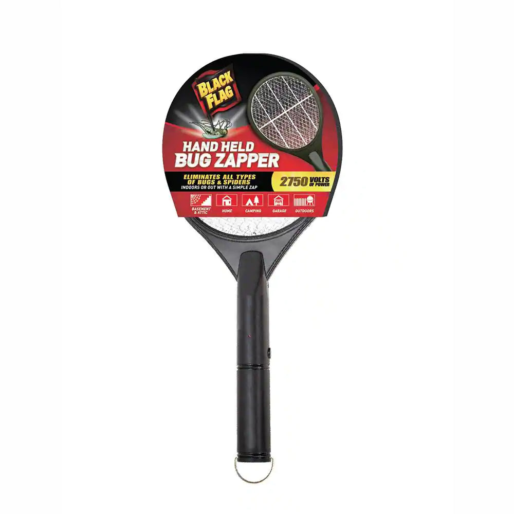 Portable Handheld Bug Zapper Insect Killer Racket, Black